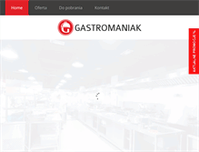 Tablet Screenshot of gastromaniak.pl